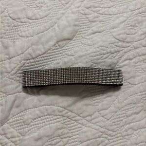 Rhinestone choker necklace in Silver Sparkle